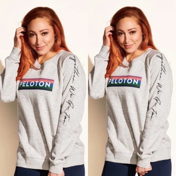 Peloton Sweaters - Peloton Gray Relaxed Fit Crew Neck Sweater
